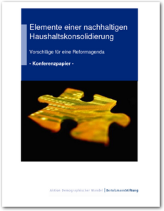 Cover Elemente einer nachhaltigen Haushaltskonsolidierung                                                    