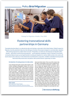 Cover Fostering transnational skills partnerships in Germany