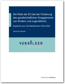 Cover Die Rolle der EU bei der Förderung des gesellschaftlichen Engagements von Kindern und Jugendlichen