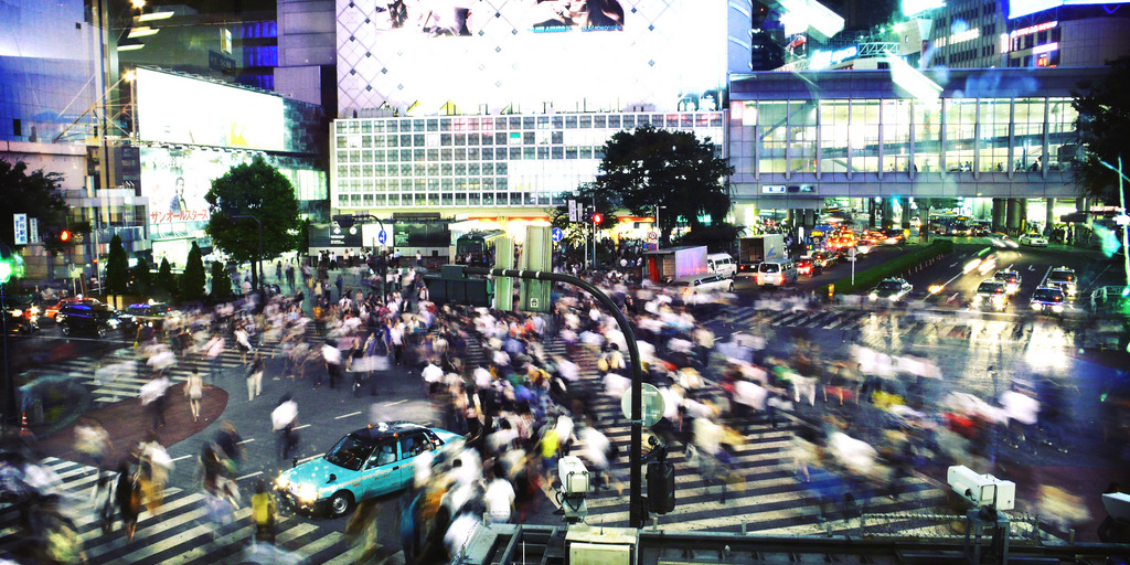 Kreuzung Shibuya in Tokyo