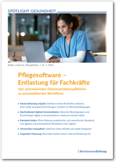 Cover SPOTLIGHT Gesundheit: Pflegesoftware - Entlastung für Fachkräfte