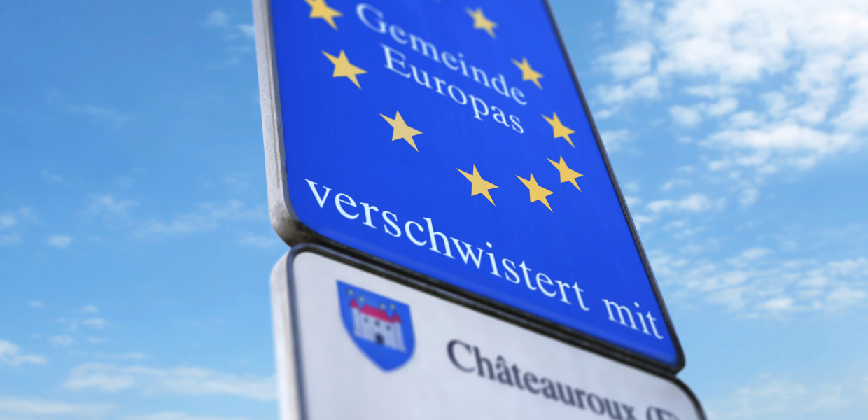 Titelfoto für die Broschüre "Städtepartnerschaften - den europäischen Bürgersinn stärken".