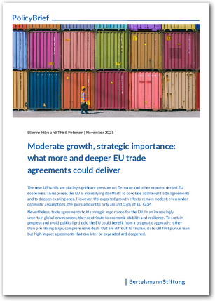 Moderate growth, strategic importance: what more and deeper EU trade agreements could deliver